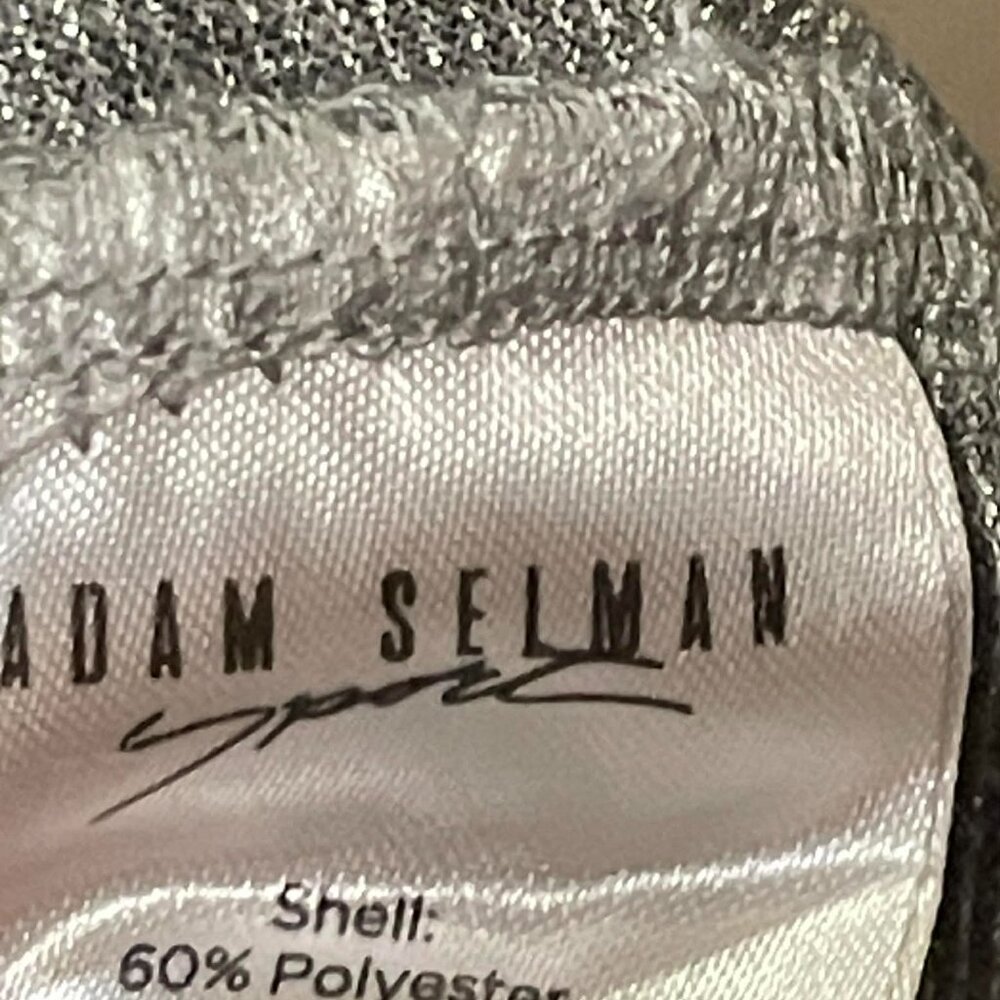 HTF Adam Selman Sport Hi-Rise Sweatpant Htr Grey Medium metallic - Picture 7 of 9